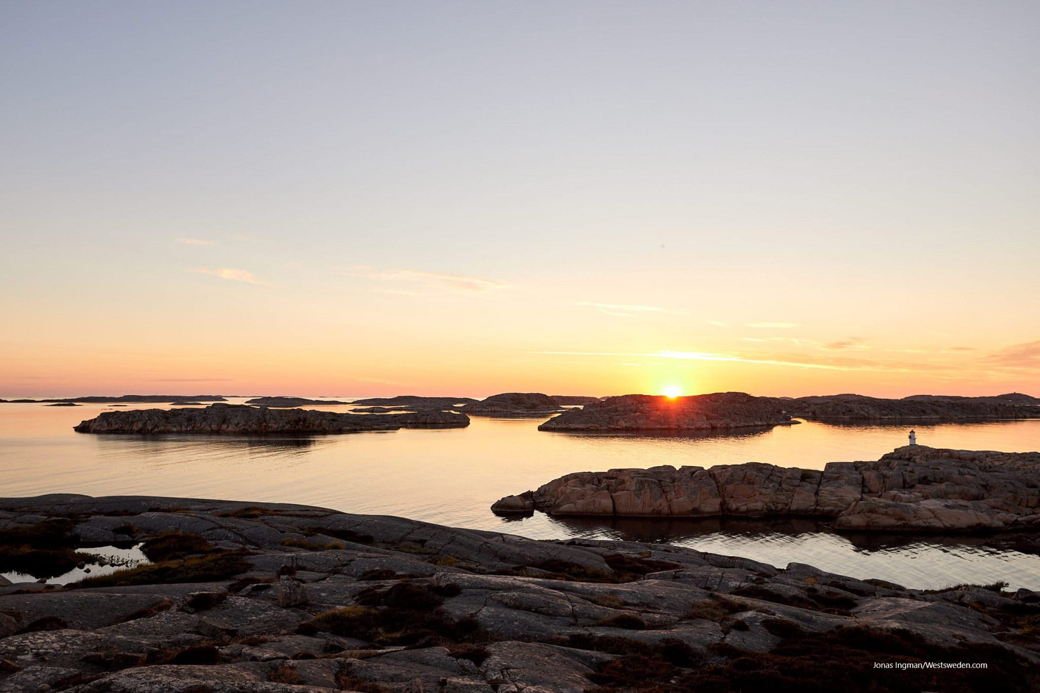Solnedgång på västkusten Fjällbacka Deluxe